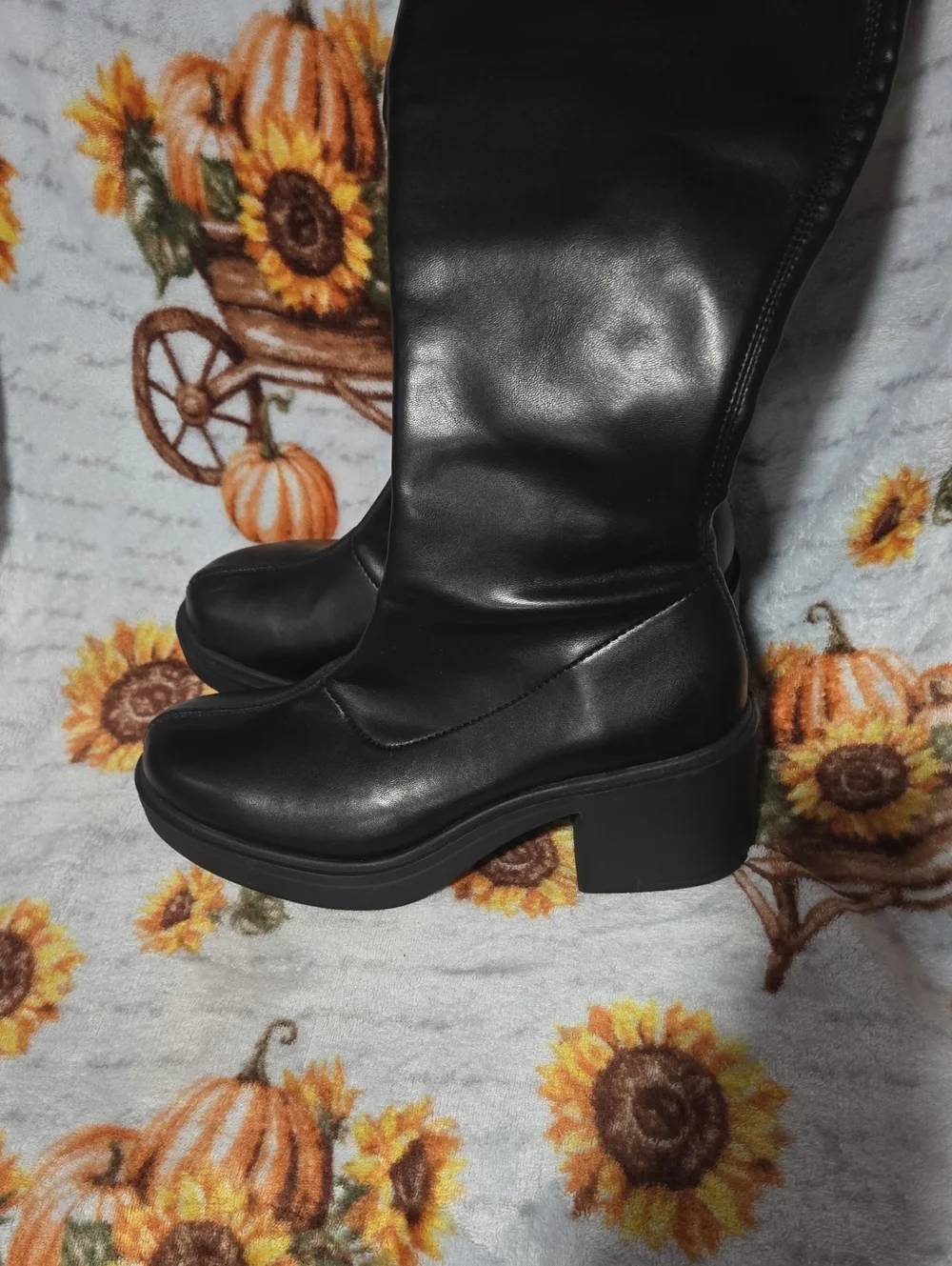 wild fable Black Over-the-Knee Platform Boots